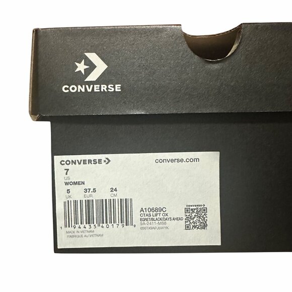 ✨Converse Chuck Taylor Lift Platform Polka Dots Sz 7 Womens Shoes White A10689C✨ - Picture 8 of 10